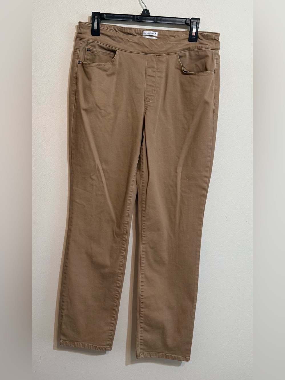 Westbound Women’s Stretch Straight-Leg Pants in Khaki 10R Park Avenue Fit
